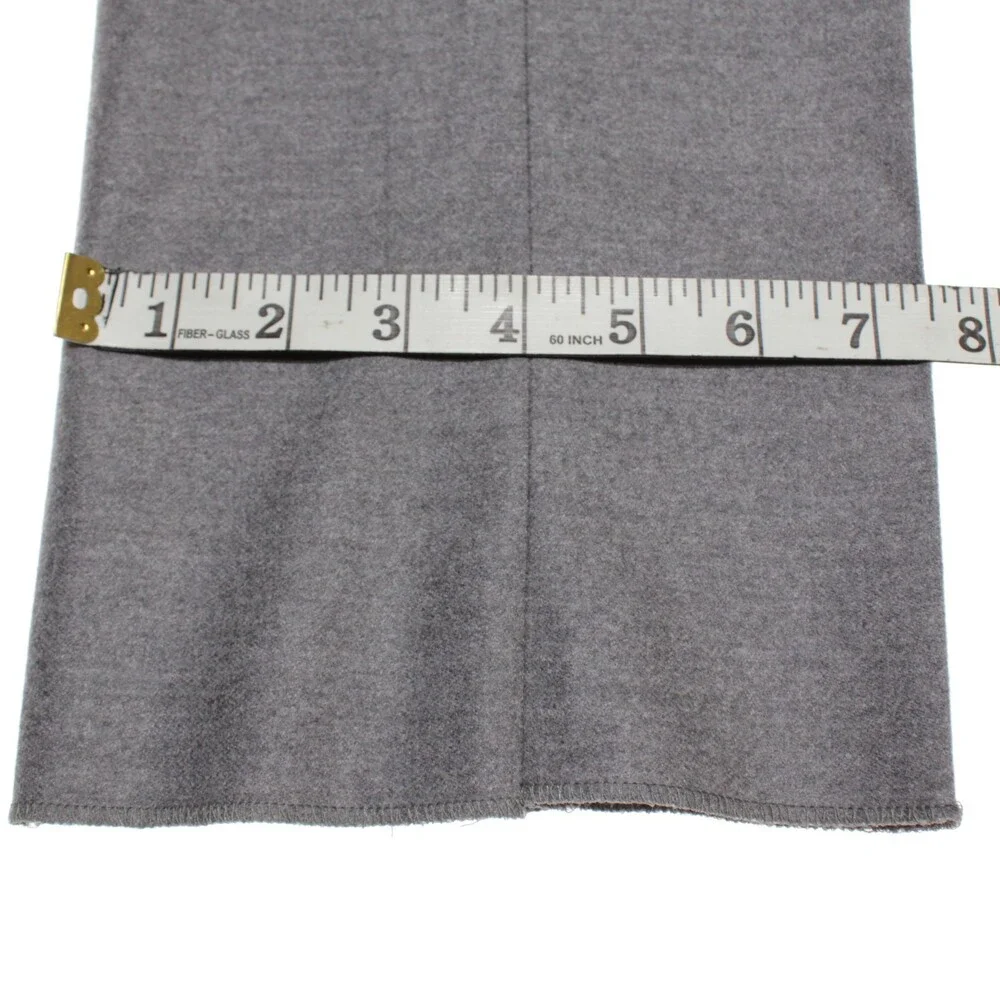 Isaia NWT Dress Pants Size 50 (US 34) Regular Fit in Gray Melange 100% Wool